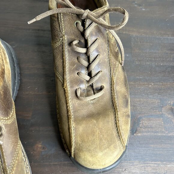 Ecco Light Shock Point Oxfords Lace Shoes Brown Leather Casual Men’s 46 US 12 M - Picture 9 of 15